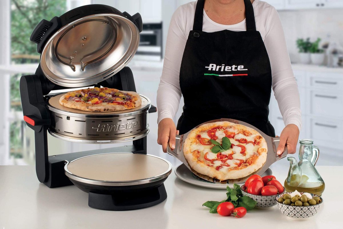 Ariete Pizzeria dubbele pizzaoven zwart