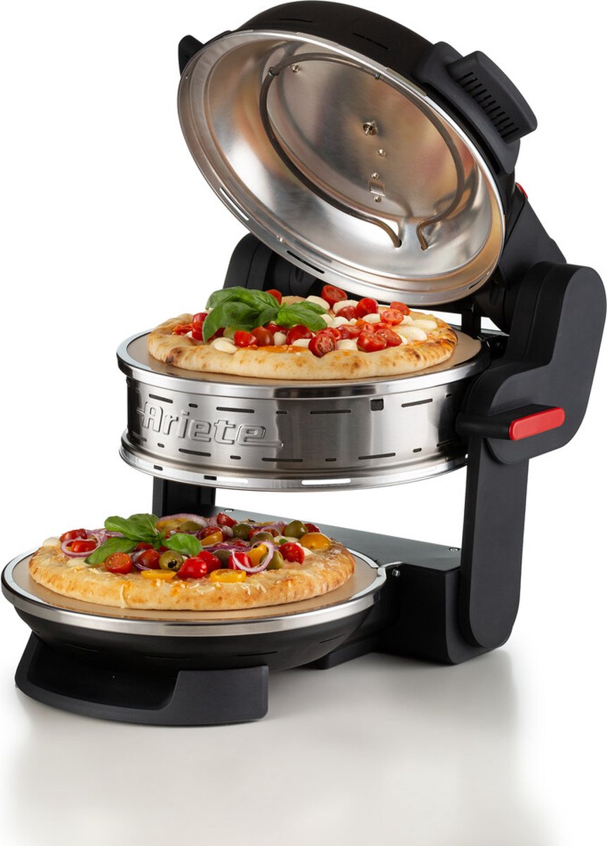 Ariete Pizzeria dubbele pizzaoven zwart