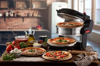 Ariete Pizzeria dubbele pizzaoven zwart