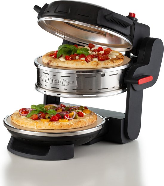 Ariete Pizzeria dubbele pizzaoven zwart