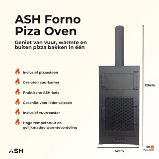 Wat vinden we goed aan de ASH Forno pizza oven voor buiten