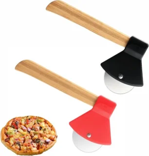 Axe shape pizza cutter set van 2 stuks