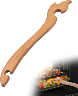 Bamboo oven rack push pull stick 27 cm