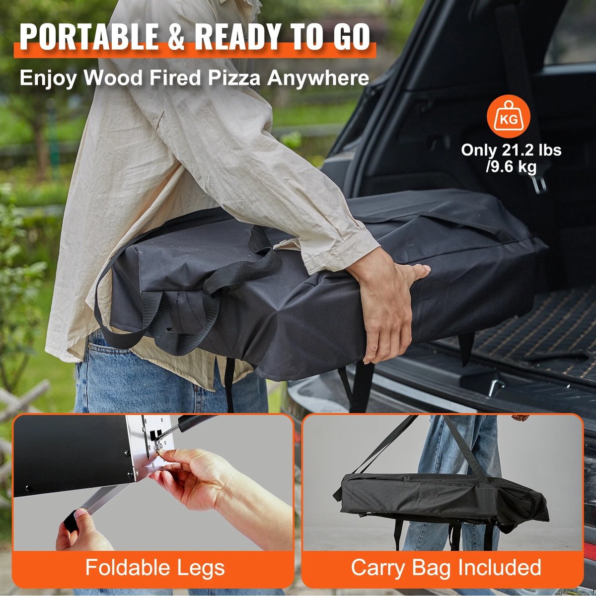 Bealive® Draadloze Pizza Oven TO GO