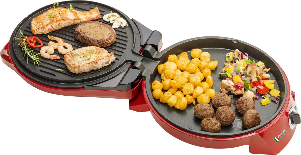 Bestron Pizzaoven 1800W Ø27cm Rood