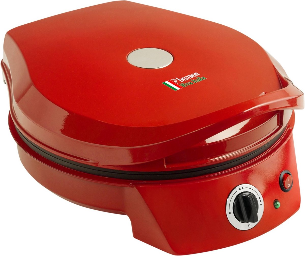 Bestron Pizzaoven 1800W Ø27cm Rood