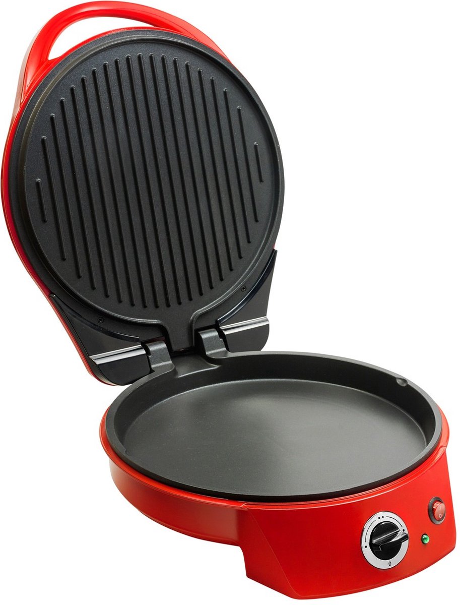 Bestron Pizzaoven 1800W Ø27cm Rood