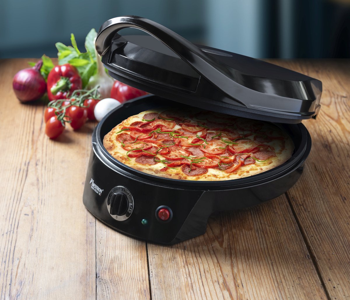 Bestron Pizzaoven 1800W Ø27cm Zwart