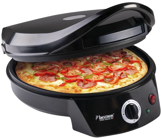 Bestron Pizzaoven 1800W Ø27cm Zwart
