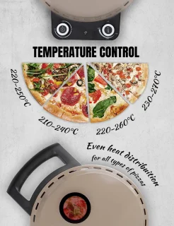Bestron Turbo Pizzaoven Satin Collection Beige