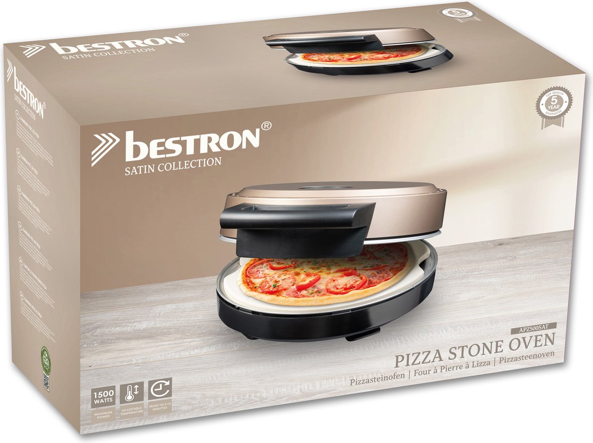 Bestron Turbo Pizzaoven Satin Collection Beige