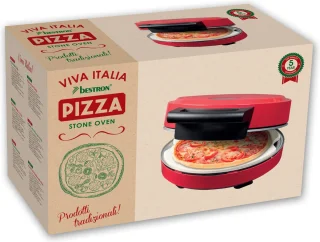 Bestron Viva Italia elektrische pizzaoven rood