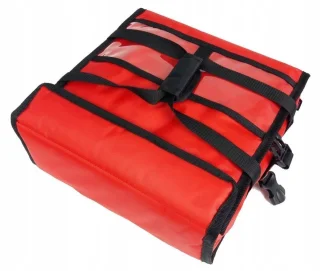 Bezorger Pizzatas 2x 50x50 cm Nylon
