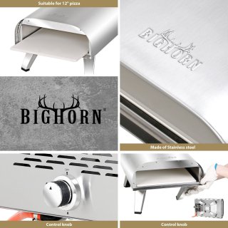 Wat vinden we goed aan de BIGHORN Gas Pizzaoven 30,5 cm