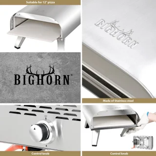 BIGHORN Gas Pizzaoven 30,5 cm