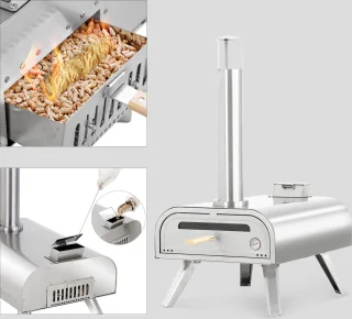 BIGHORN Pizza Pellet Oven 16 inch