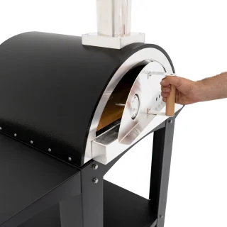 Buitentafelpizzaoven 35 cm Extra Large Roestvrij Staal