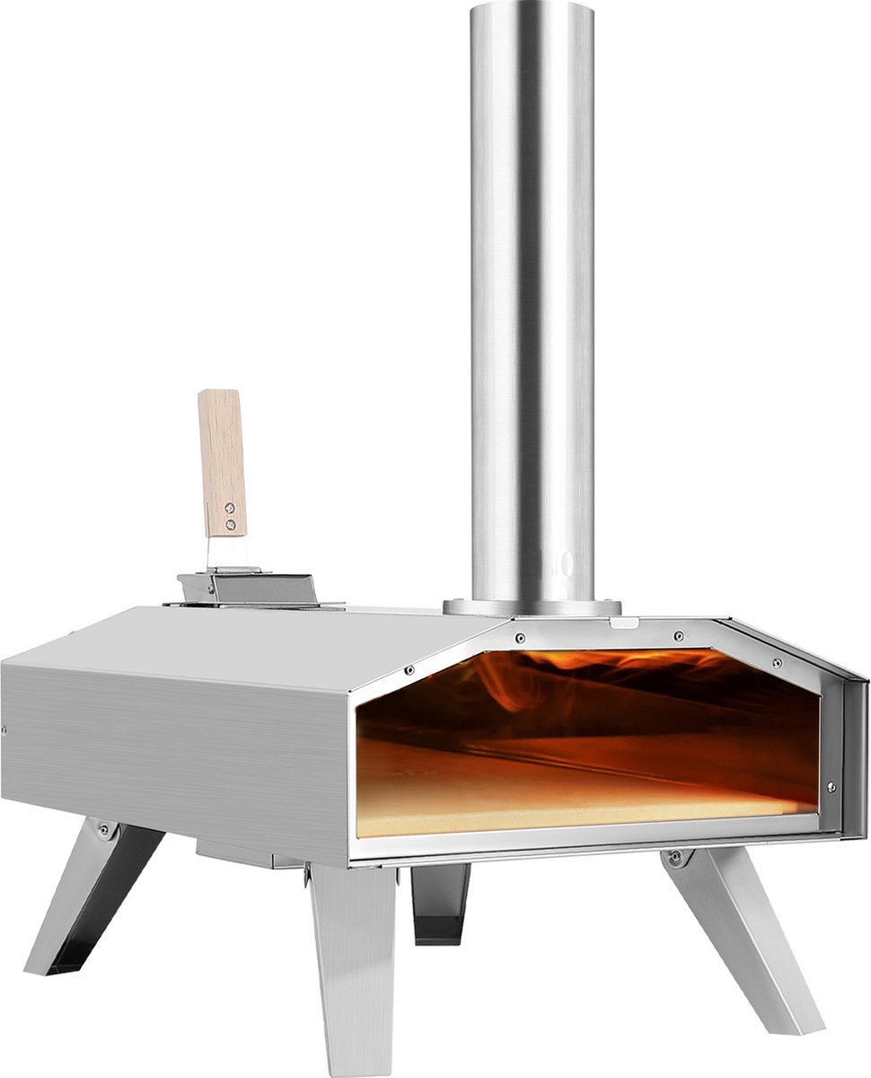 Burnic Bari houtpellet pizzaoven ø 30 cm draagbaar