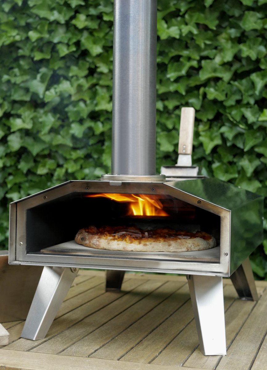 Burnic Bari houtpellet pizzaoven ø 30 cm draagbaar