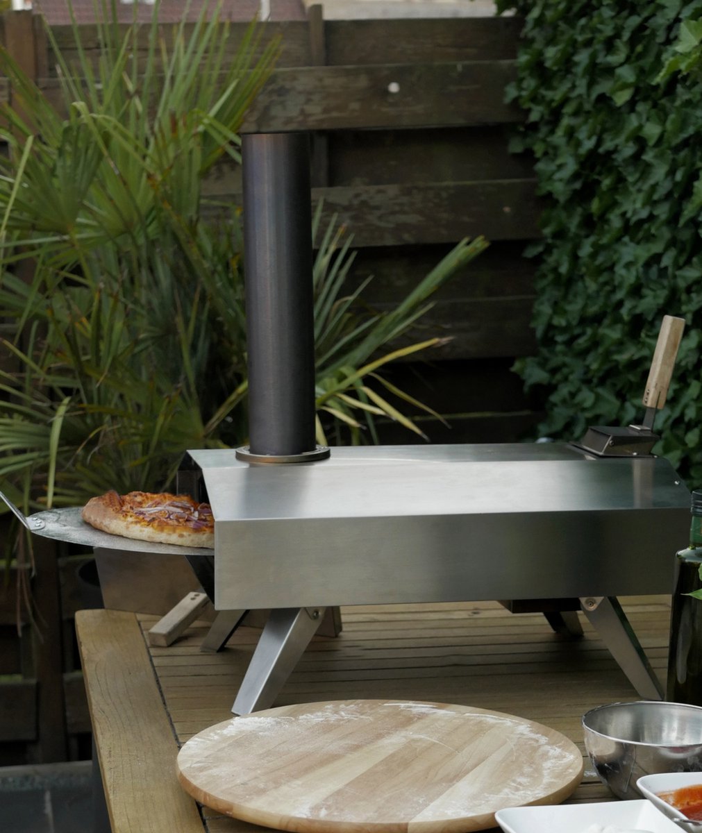 Burnic Bari houtpellet pizzaoven ø 30 cm draagbaar