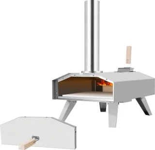 Burnic Bari houtpellet pizzaoven ø 30 cm draagbaar
