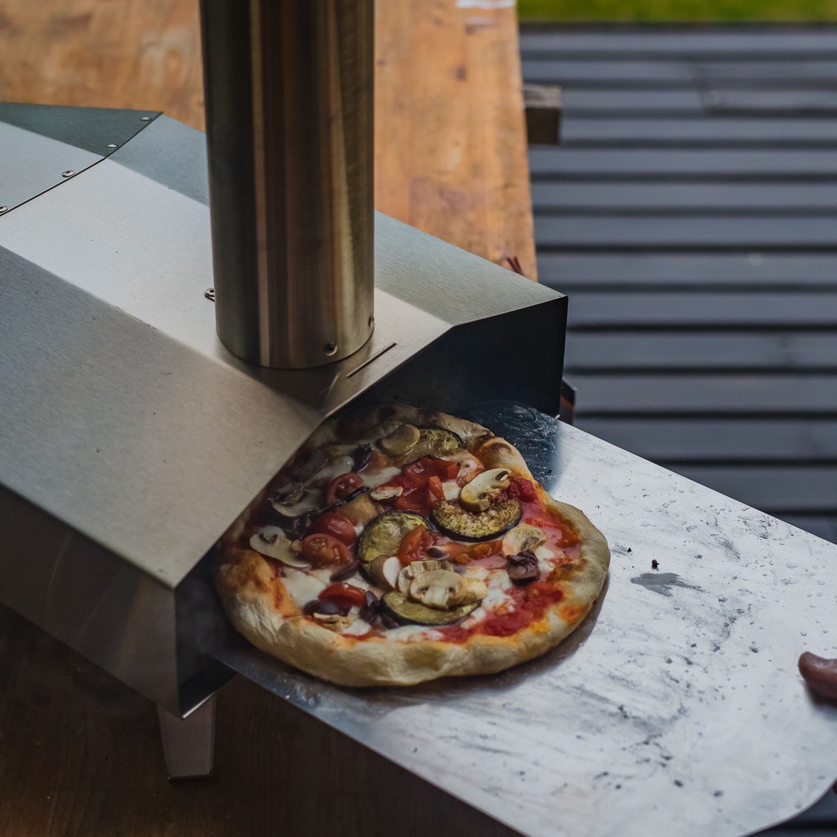 Burnic Bari houtpellet pizzaoven ø 30 cm draagbaar