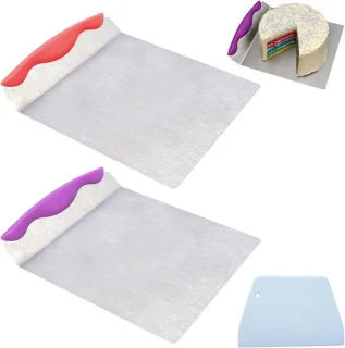 Cake lifter en pizza transfer tray set, 24 x 20 cm, 2 stuks