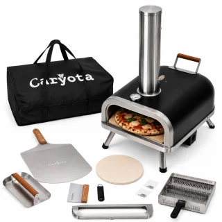 De Caryota pellet pizza oven - buitenoven bbq en grill in één oogopslag