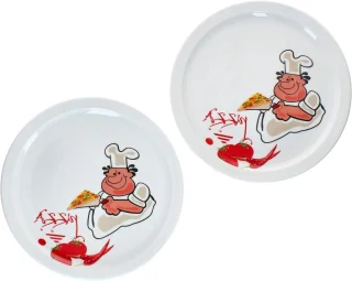 De Comic Pizzaborden Set XL - Platte borden Ø 30,5 cm in één oogopslag