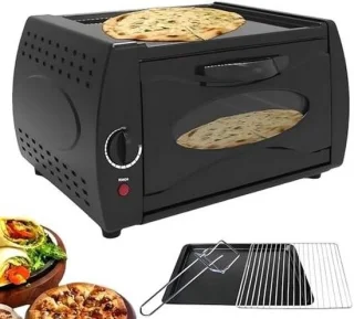 Commerciële pizzaoven voor aanrecht zilver