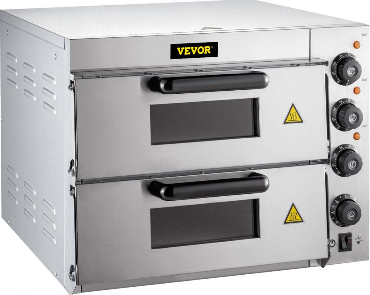 Commerciële Roestvrijstalen Elektrische Pizzaoven 14" 3000W