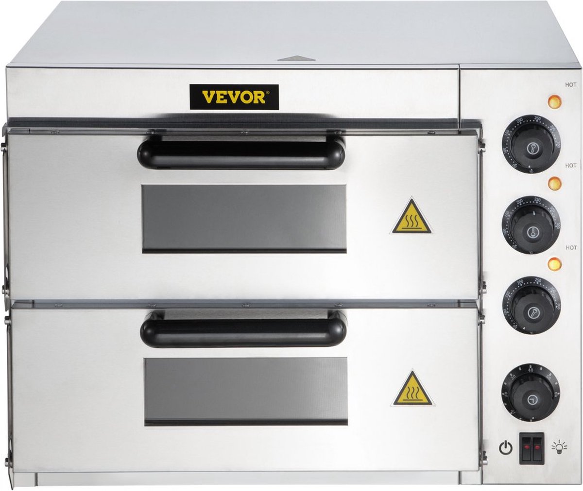 Commerciële Roestvrijstalen Elektrische Pizzaoven 14" 3000W