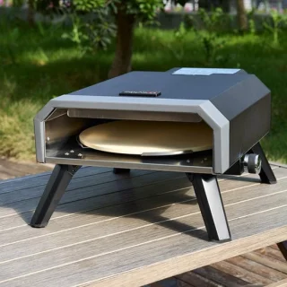 Compacte gas-pizzaoven met pizzasteen