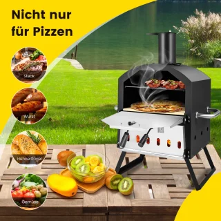 COSTWAY 2-laags Outdoor Pizzaoven