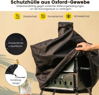 COSTWAY 2-laags Outdoor Pizzaoven