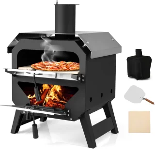 De COSTWAY Outdoor Pizzaoven in één oogopslag