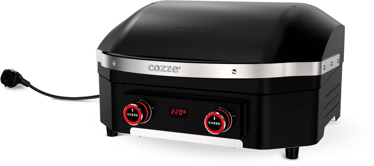 Cozze Grill E-300 Elektrisch RVS Zwart