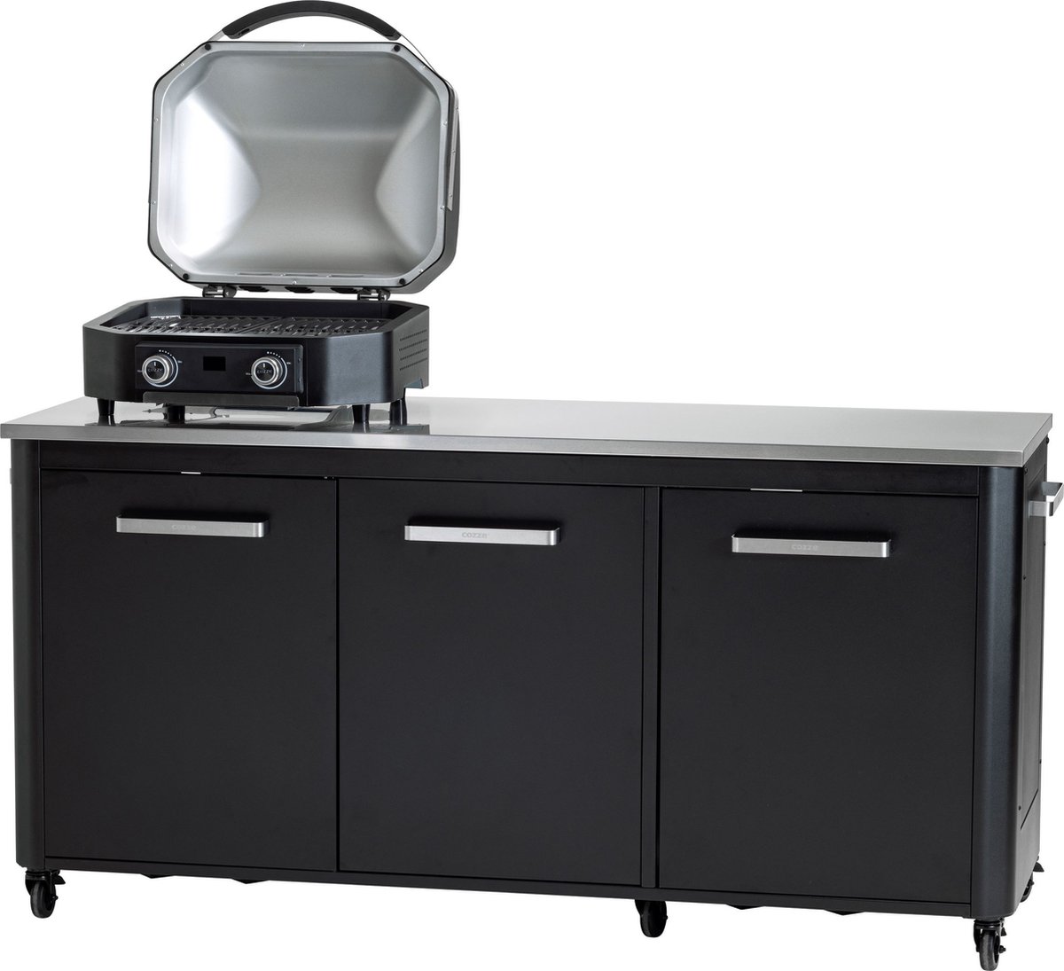 Cozze Grill E-300 Elektrisch RVS Zwart