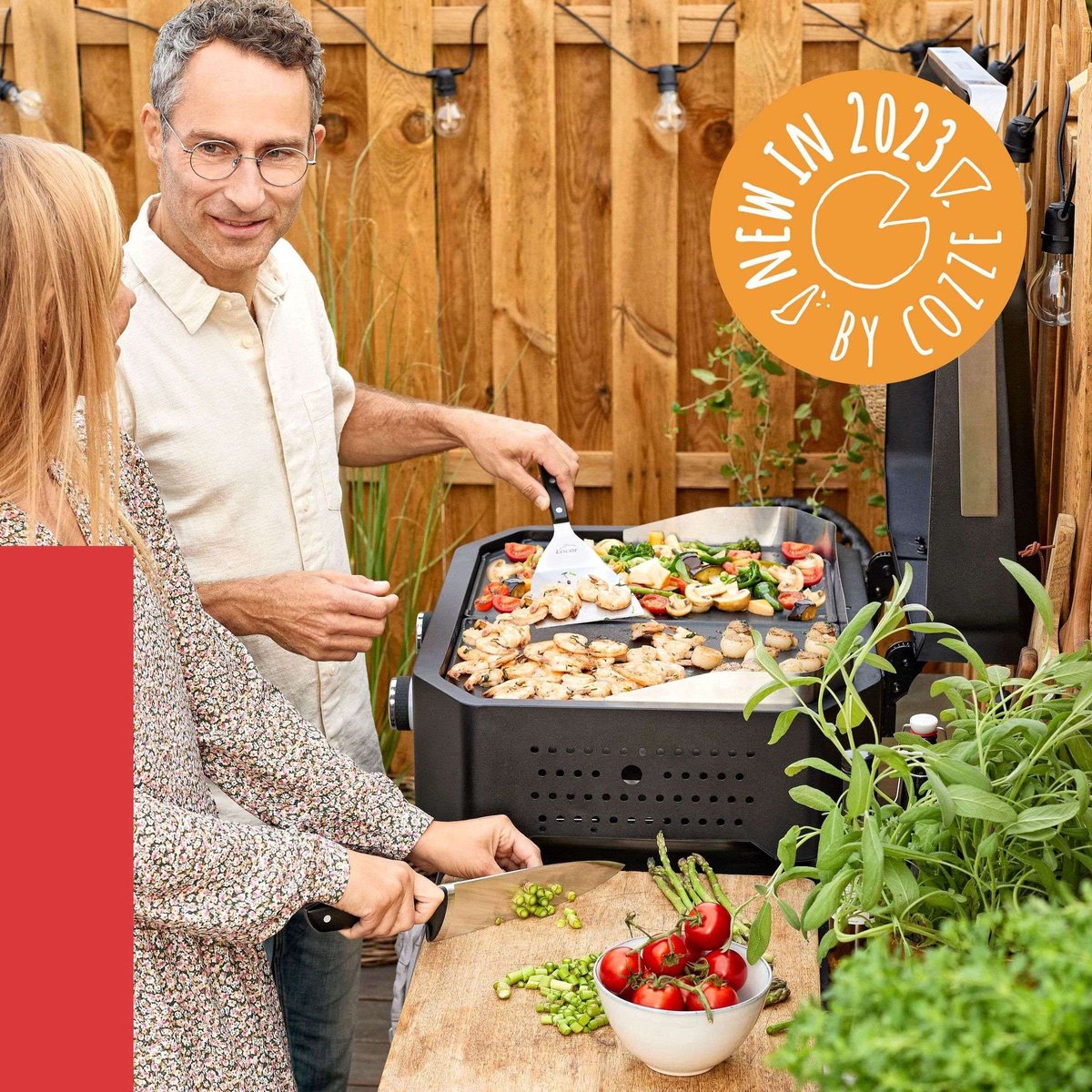 Cozze Grill E-300 Elektrisch RVS Zwart