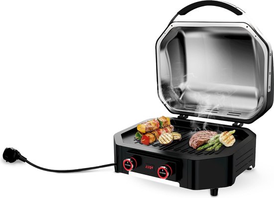 Cozze Grill E-300 Elektrisch RVS Zwart