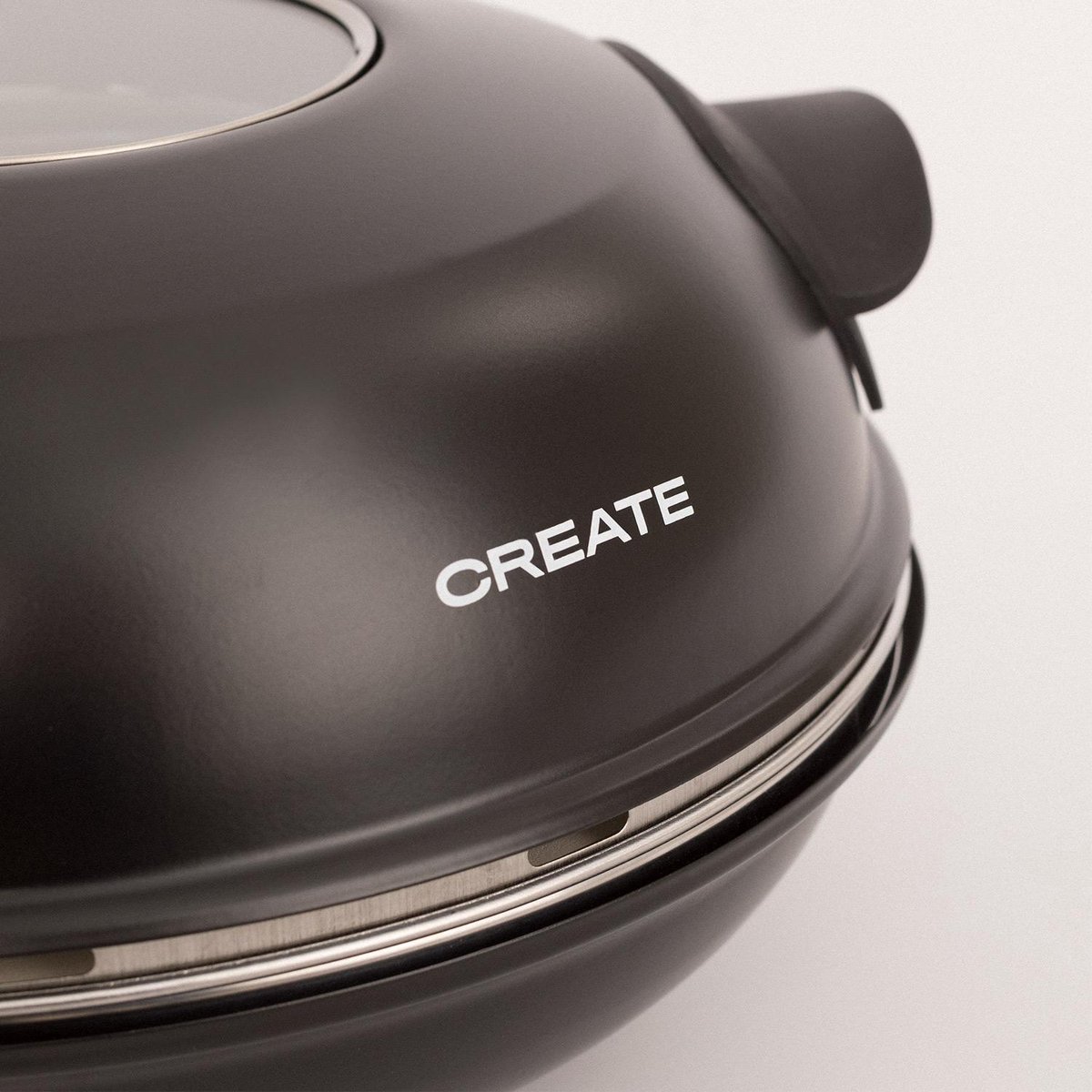 CREATE Pizza Maker Elektrische Stenen Pizzaoven Ø31 cm Zwart
