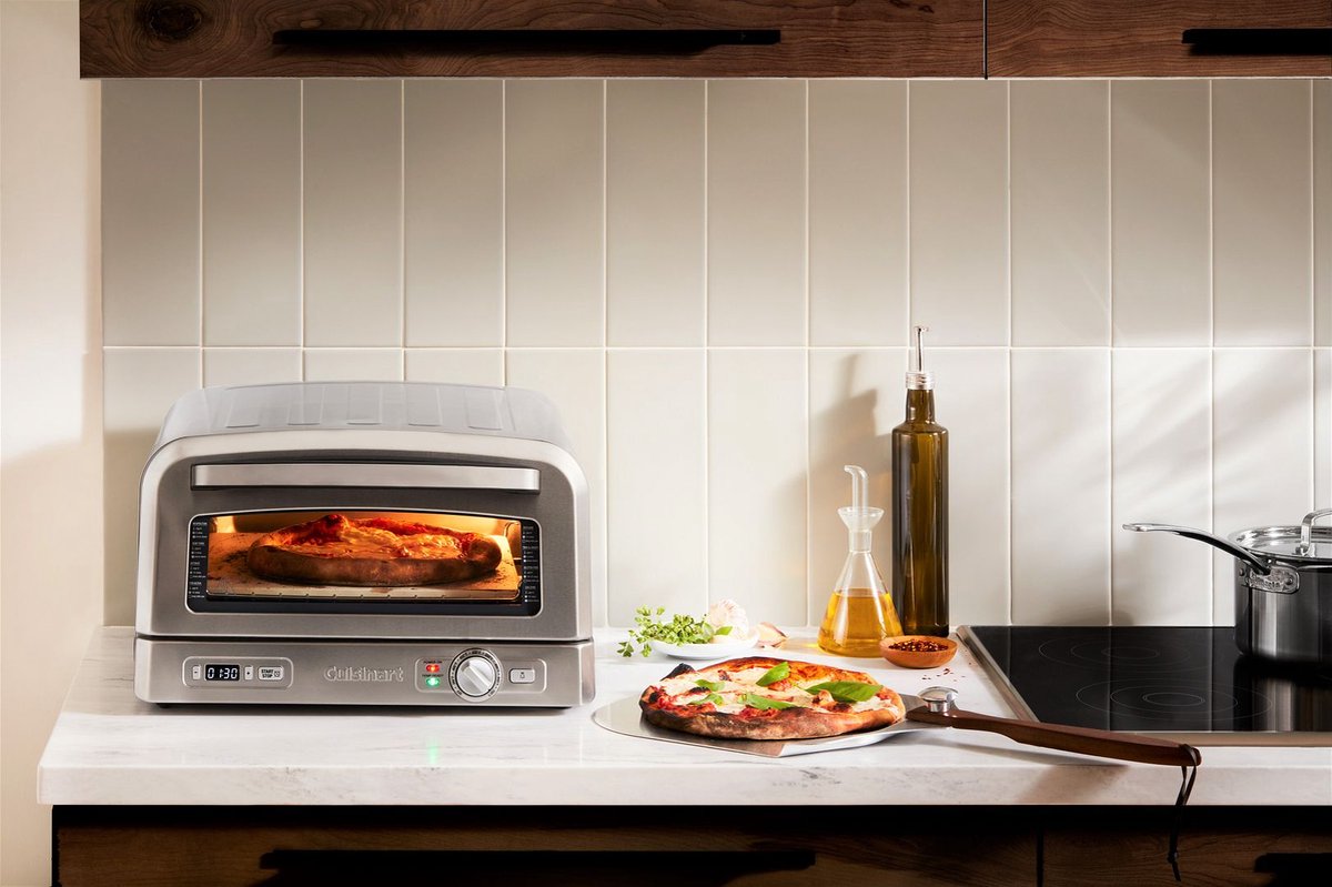 Cuisinart Pizza Oven houtgestookt RVS compleet set