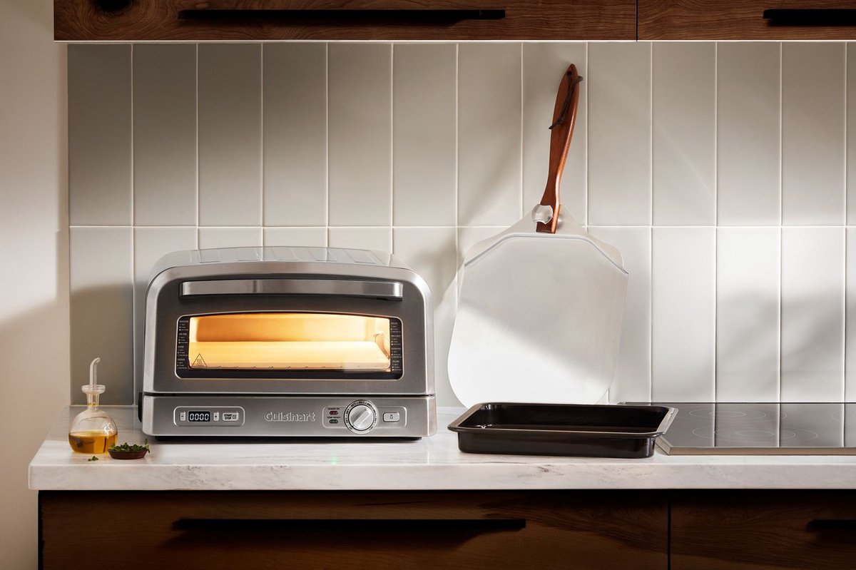 Cuisinart Pizza Oven houtgestookt RVS compleet set