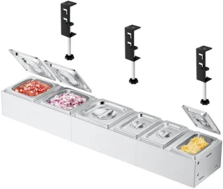 Dailygoods pizza ingrediëntenhouder 6 stuks