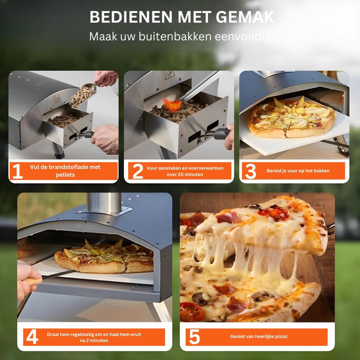 DD Pizza Oven Buiten Houtgestookt Professioneel
