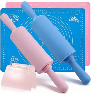 Deegrollenset voor kinderen - 6 stuks mini deegrollers