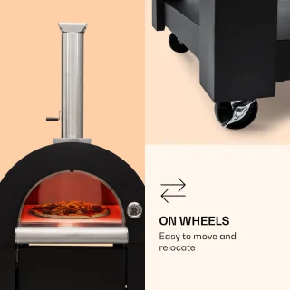 Diavolo Napoletana houtoven roestvrij staal