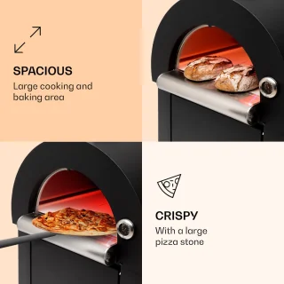 Diavolo Napoletana houtoven roestvrij staal