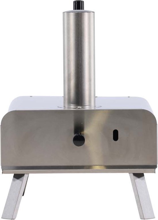 Digos pizza oven zilver, houtskool