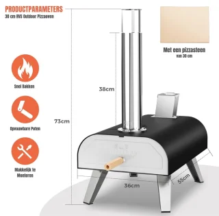 Wat vinden we goed aan de DnA® Pizzaoven Buiten - Zwart
